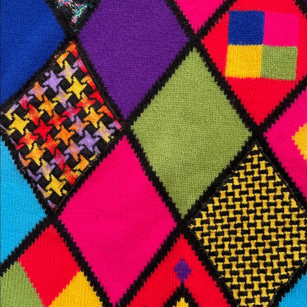 Simon Chang Multicolor Wool Sweater - Picture 8 of 12